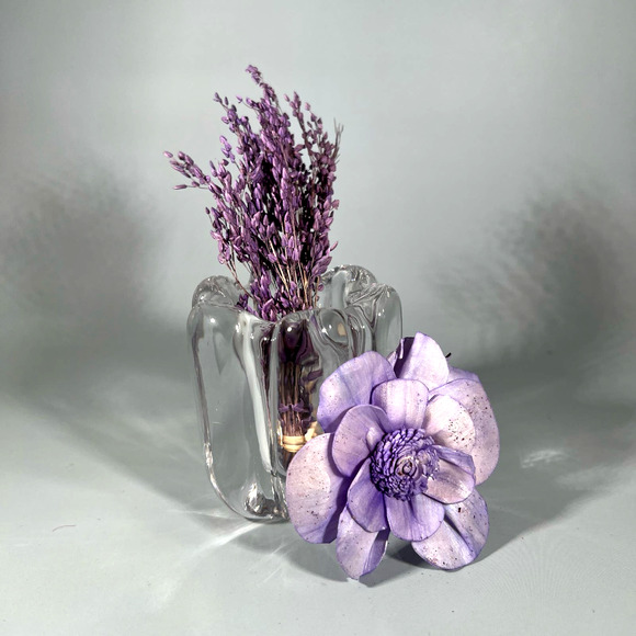 Beautiful Vintage 1930s Signed Orrofers Lead Crystal Candle Holder or Vase - Picture 5 of 6